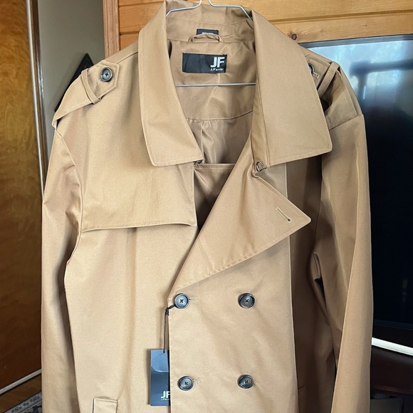 J. Ferrar Mens Midweight trench coat - Picture 2 of 7